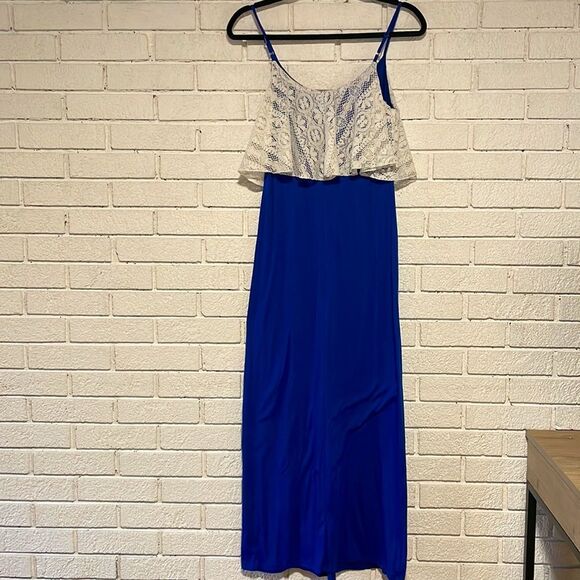 Rebellious One- Bohemian Style Floor Length Maxi Dress with Lace Detail- Size S - Picture 2 of 8